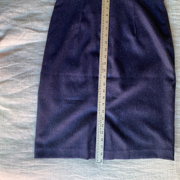 Banana Republic dark blue tweed sheath dress Size 10 - Picture 12 of 14